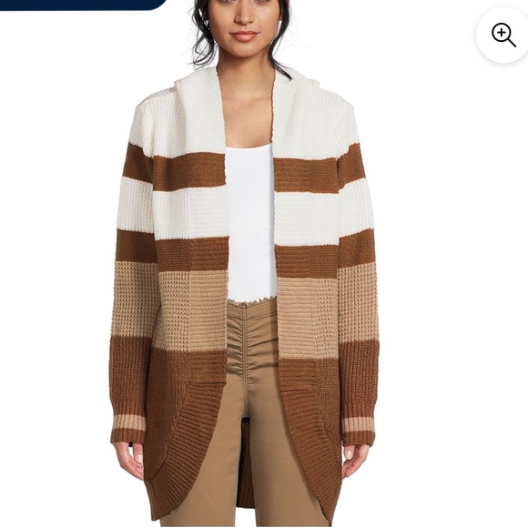 No Boundaries Juniors Hooded Cocoon Cardigan Sweater, Midweight size XL - Picture 1 of 10